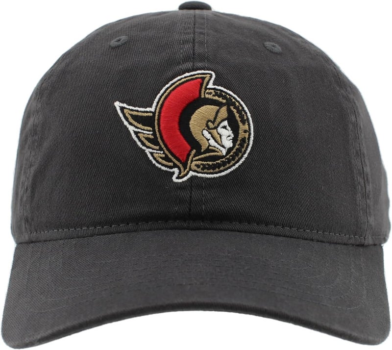 ZHATS NHL Unisex-Adult NHL Officially Licensed Adjustable Hat Scholarship Icon Charcoal - Image 2